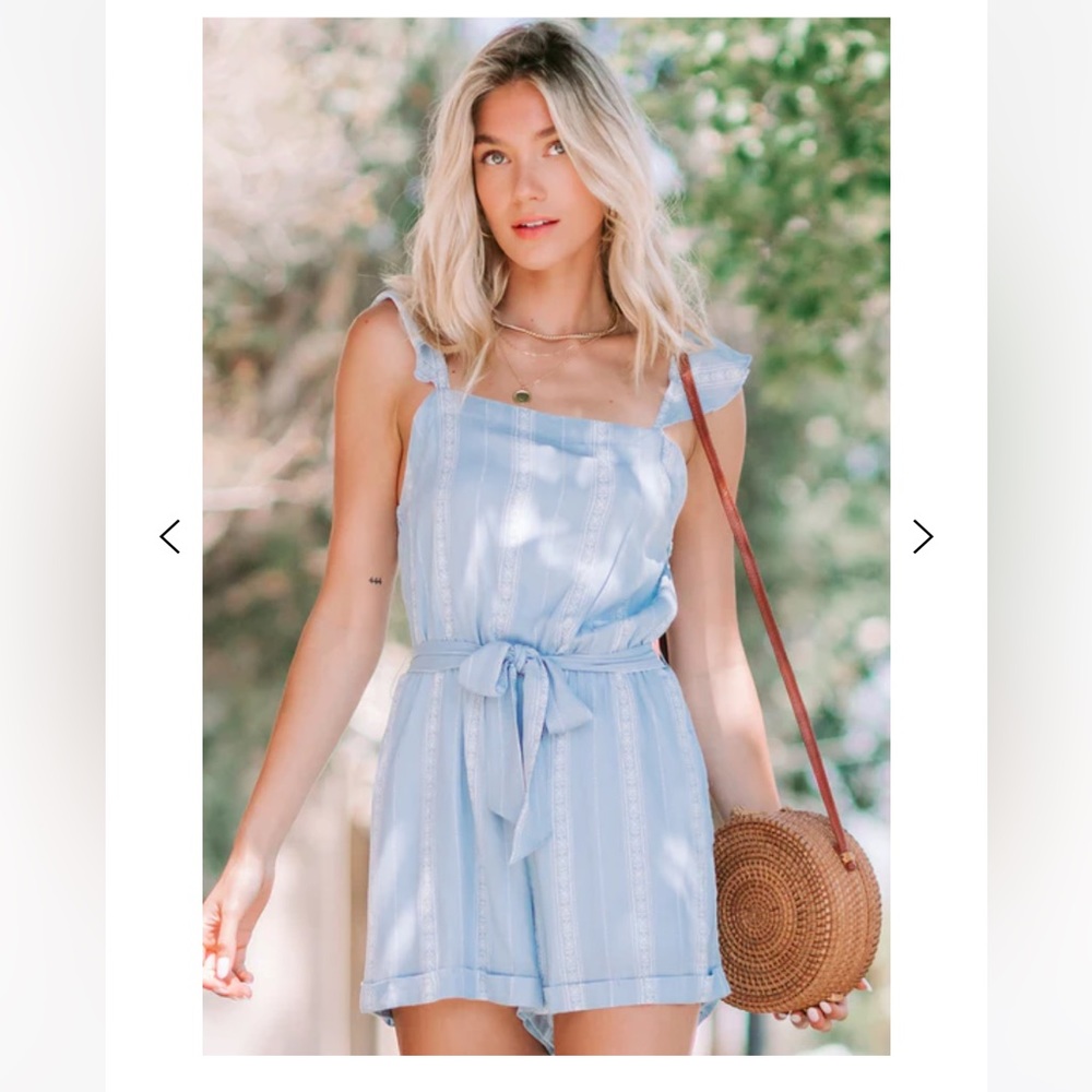 Amaryllis Blue Romper Size S